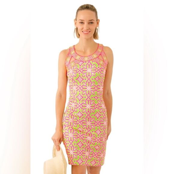 Gretchen Scott Designs Dresses & Skirts - Gretchen Scott Designs Jersey Isosceles Dress Piazza Geometric Print Small